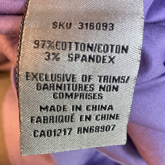Le Chateau Lilac/purple dress shirt size  Tailored fit 16-16.5 - Picture 4 of 5
